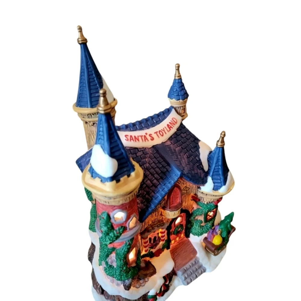 Heartland Valley Village Deluxe Porcelain Lighted House Santa's Toyland Limited